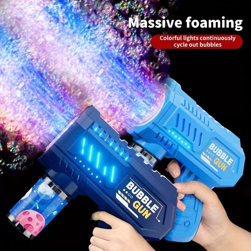 Pistola de Bolhas Espacial Automática - Diversão Ilimitada para Crianças