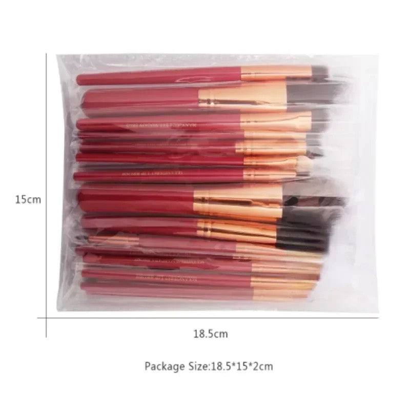 Kit de Pinceis Maange Profissionais - 22 Peças Premium para Olhos e Rosto