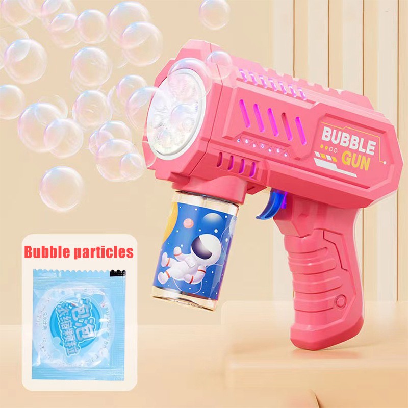 Pistola de Bolhas Espacial Automática - Diversão Ilimitada para Crianças