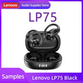 Lenovo PowerBass LP75 - Fones Bluetooth V5.3 com Display LED e Redução de Ruído