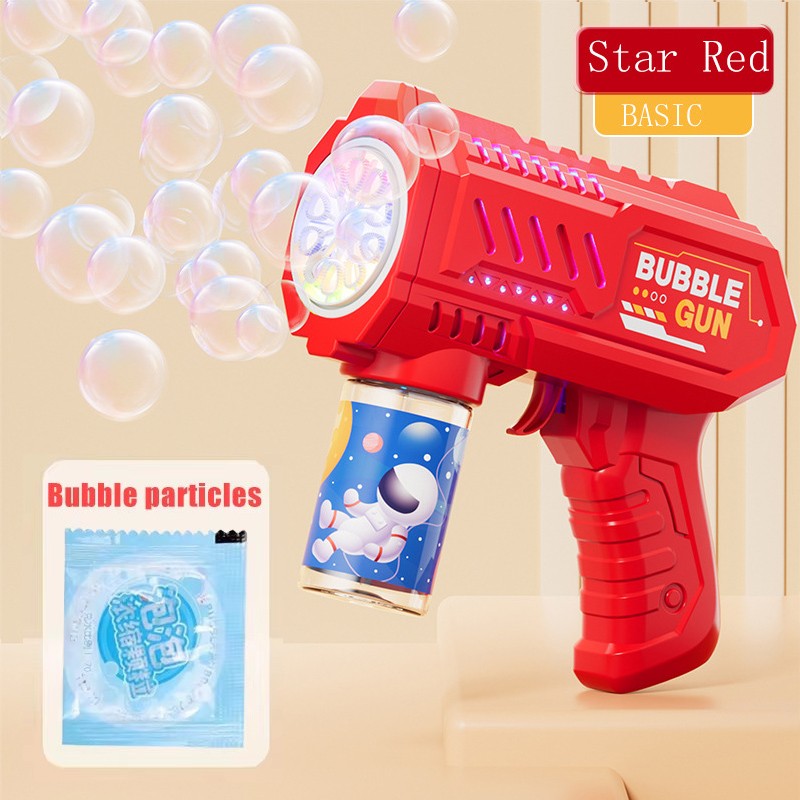 Pistola de Bolhas Espacial Automática - Diversão Ilimitada para Crianças