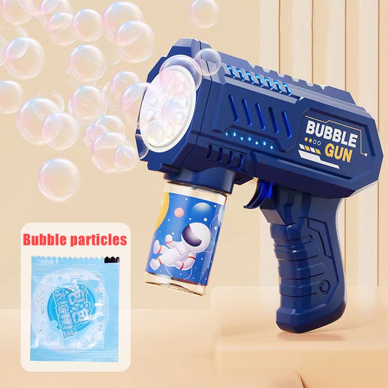 Pistola de Bolhas Espacial Automática - Diversão Ilimitada para Crianças