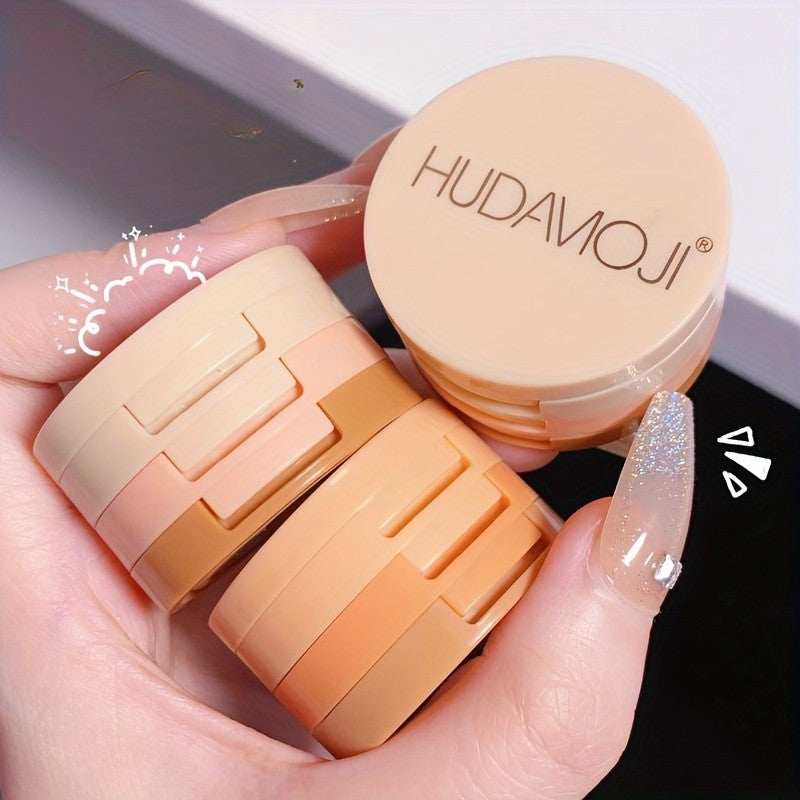 Paleta de Maquiagem 3 em 1 - Blush, Iluminador e Glitter com Textura Matte & Perolada