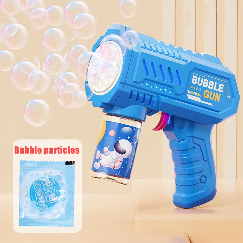 Pistola de Bolhas Espacial Automática - Diversão Ilimitada para Crianças